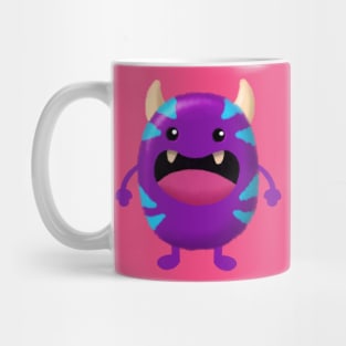 Cute Purple Monster Mug